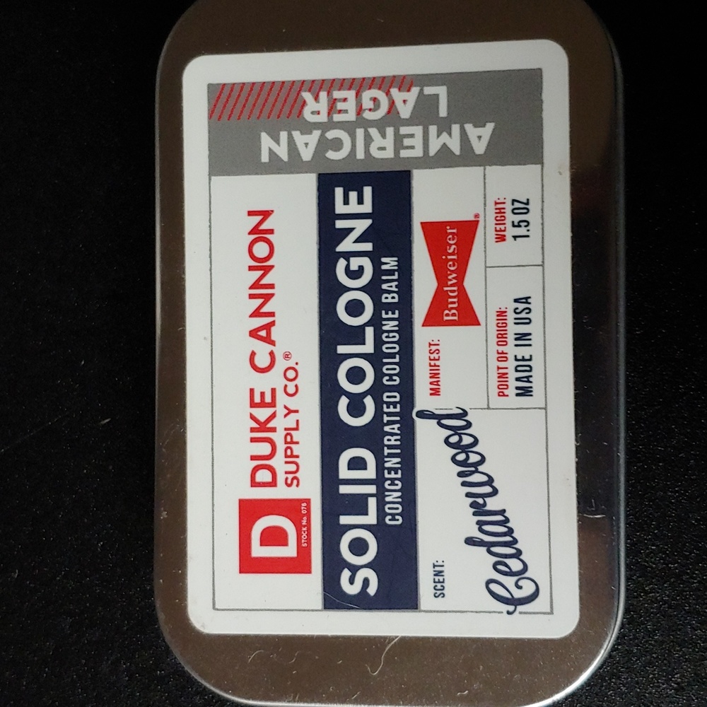 Duke Cannon solid cologne